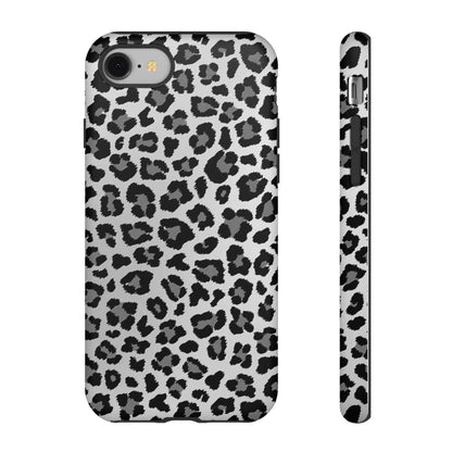Black and Grey Cheetah Print Phone Case