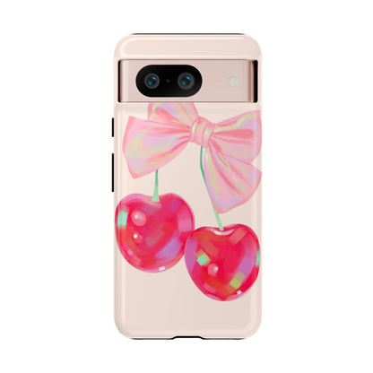 Cherry Bow Pink Phone Case