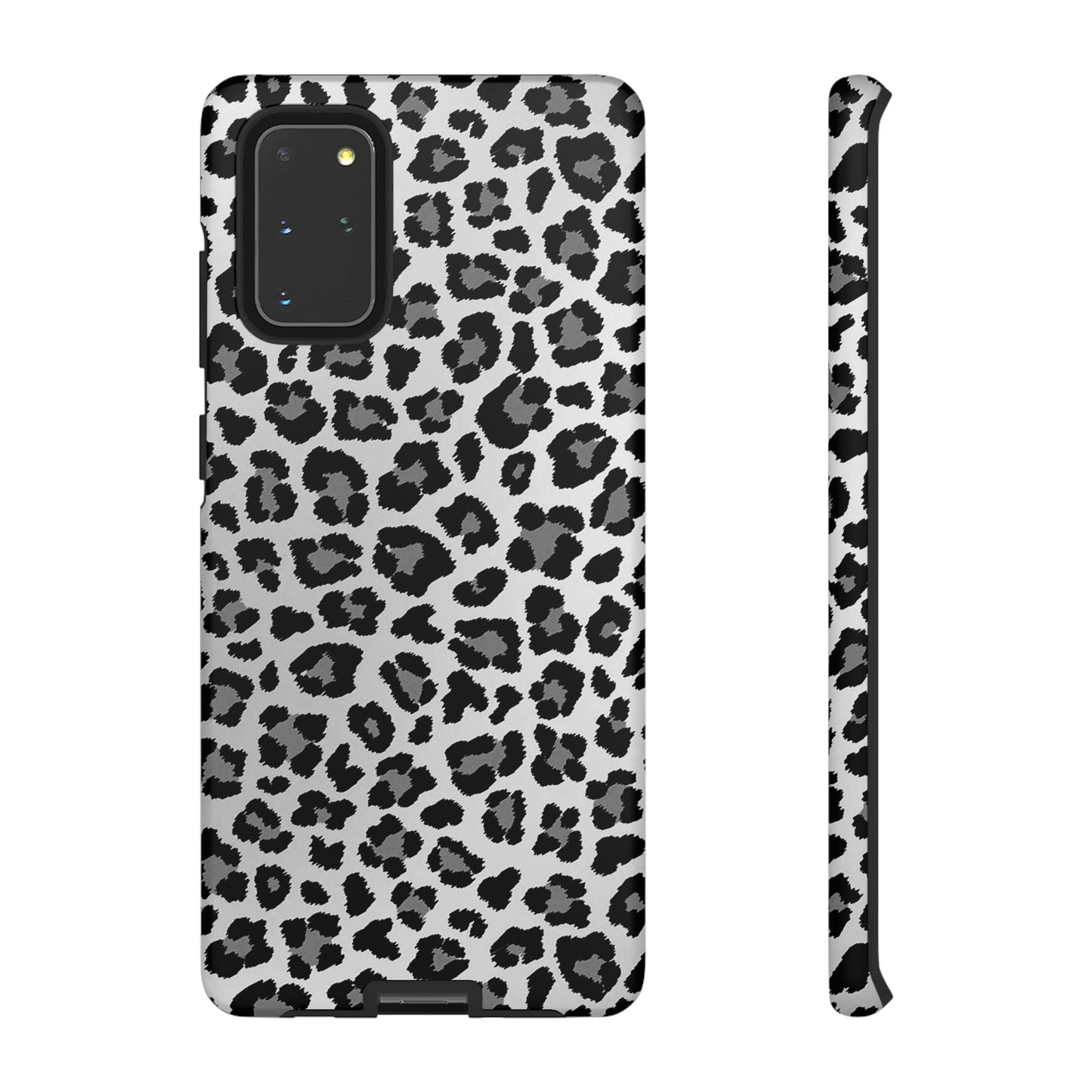 Black and Grey Cheetah Print Phone Case