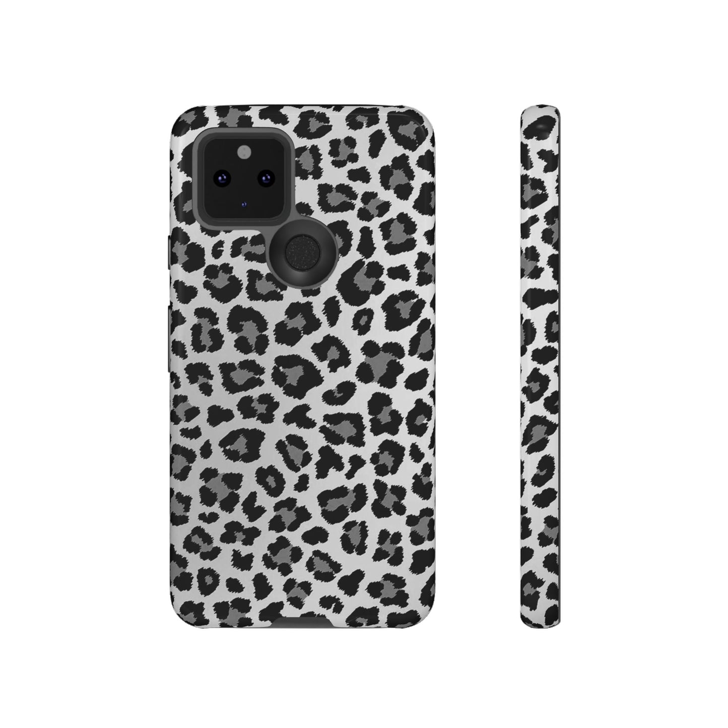 Black and Grey Cheetah Print Phone Case