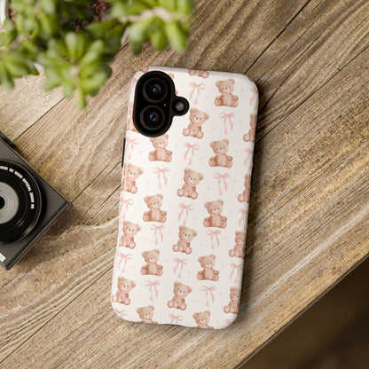 Coquette Teddy Bear Phone Case