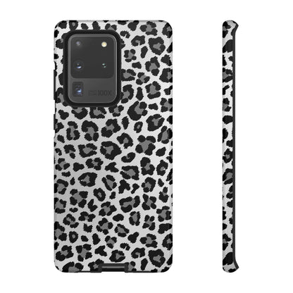 Black and Grey Cheetah Print Phone Case