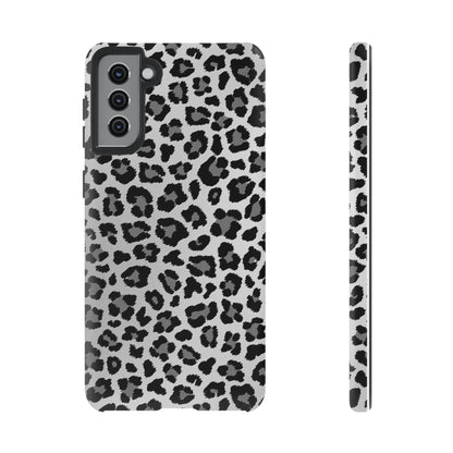 Black and Grey Cheetah Print Phone Case