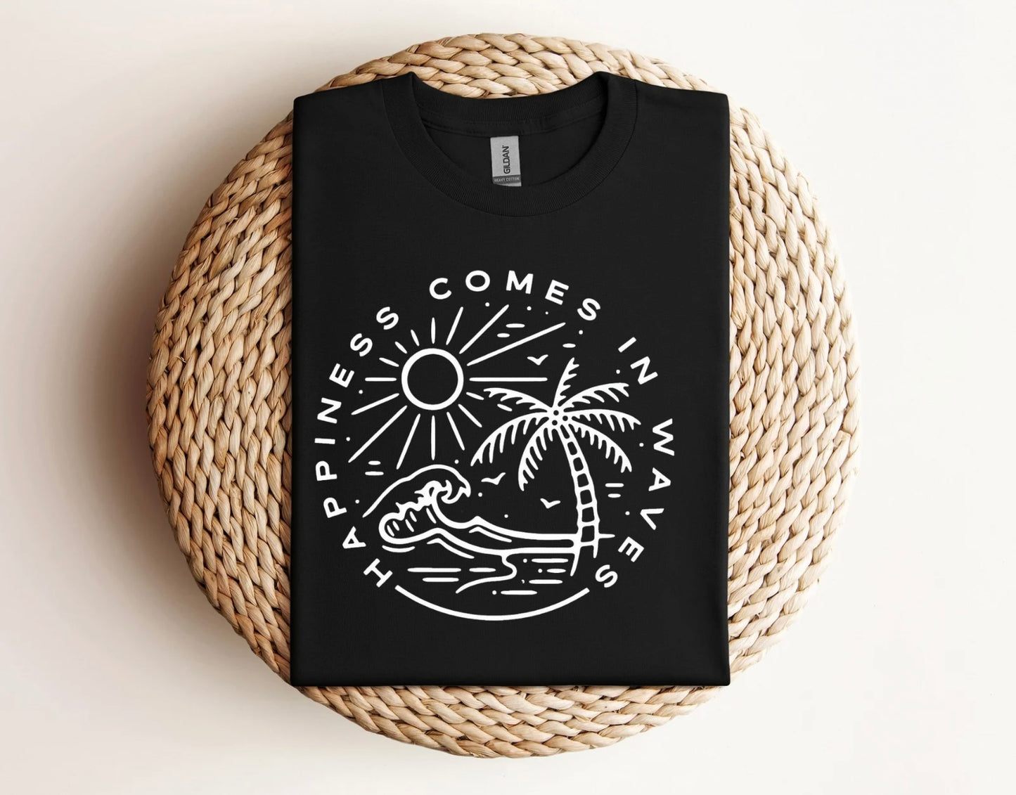 Happiness comes in waves shirt