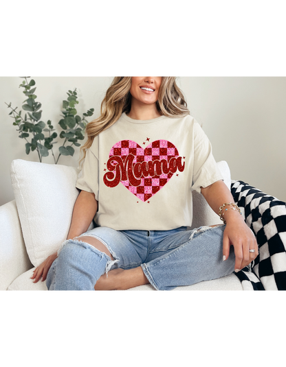 Glitter Mama Valentine's Shirt
