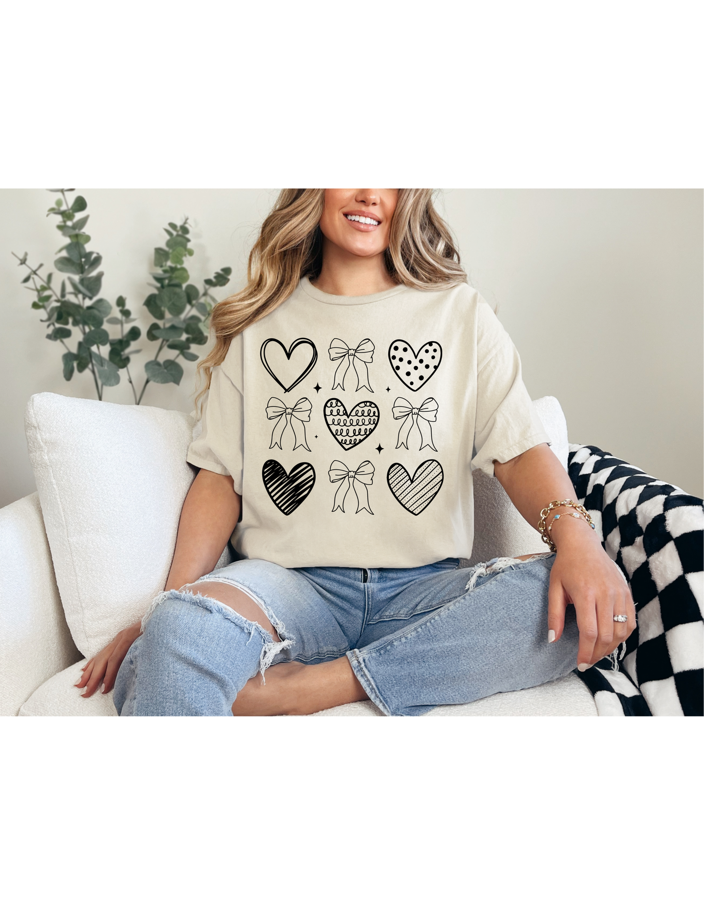 Black Valentines Coquette shirt