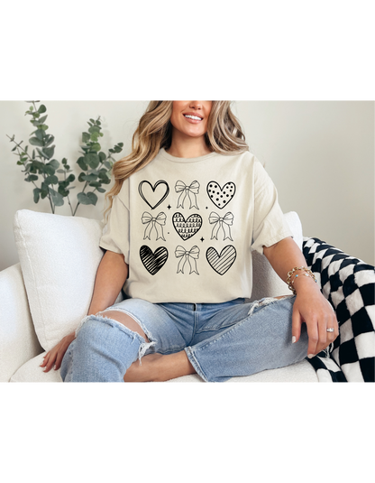 Black Valentines Coquette shirt