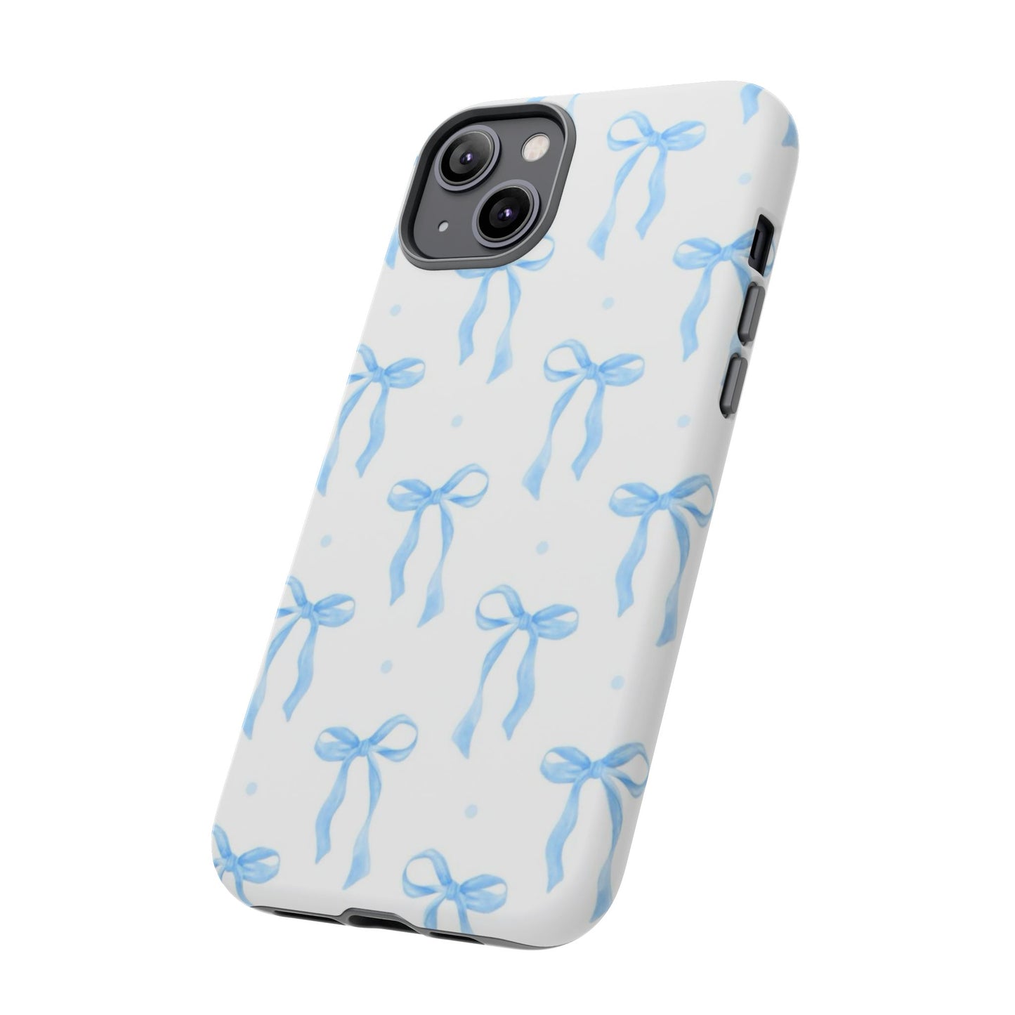 Blue Coquette Bow Phone Case