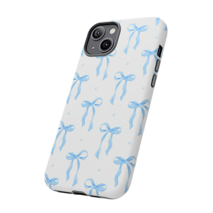 Blue Coquette Bow Phone Case