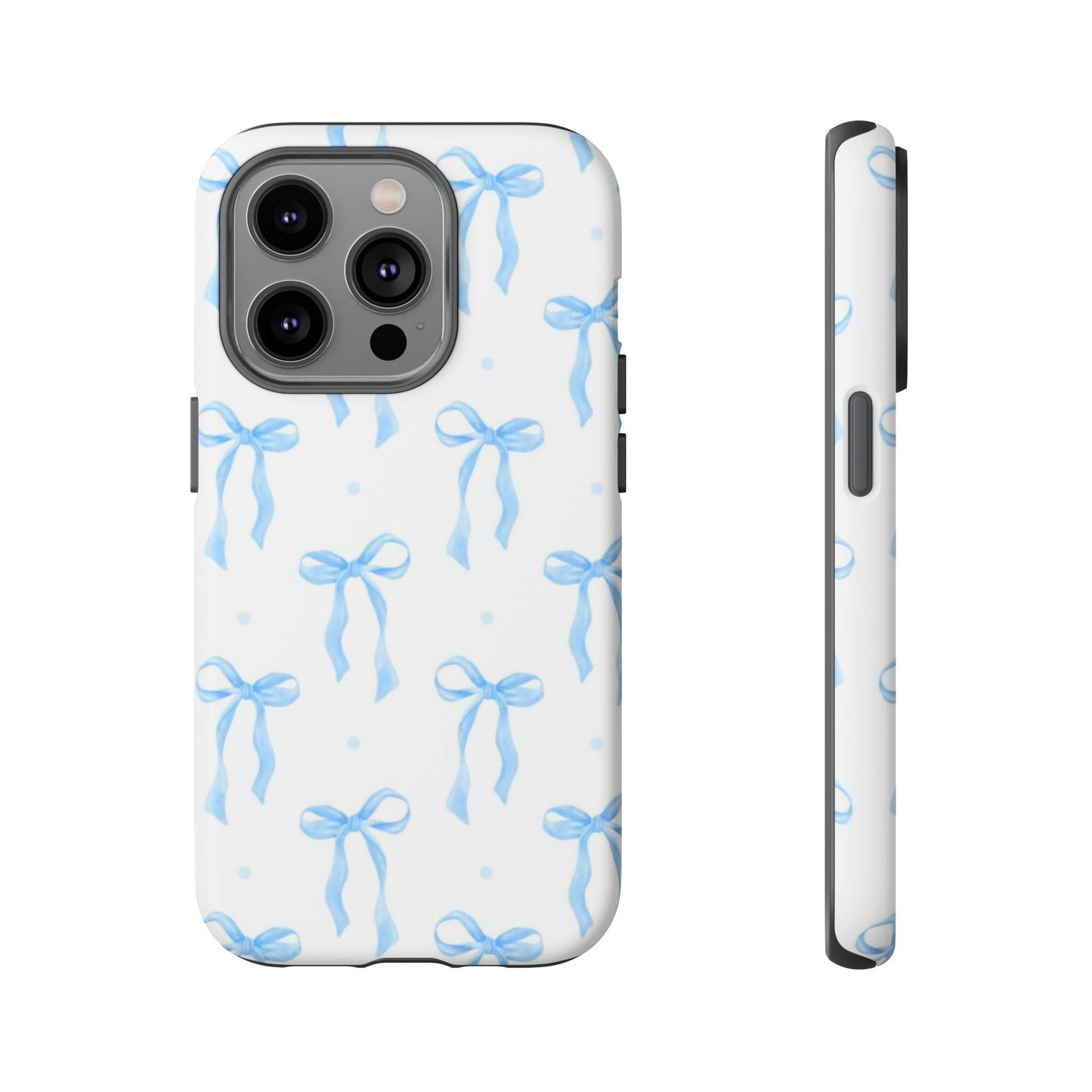 Blue Coquette Bow Phone Case