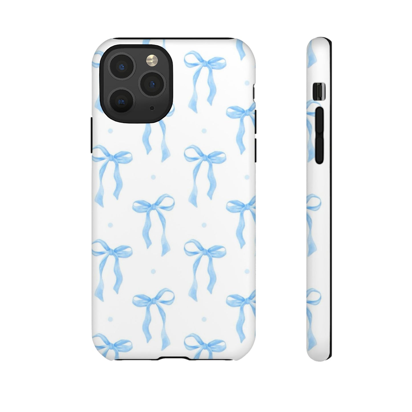 Blue Coquette Bow Phone Case