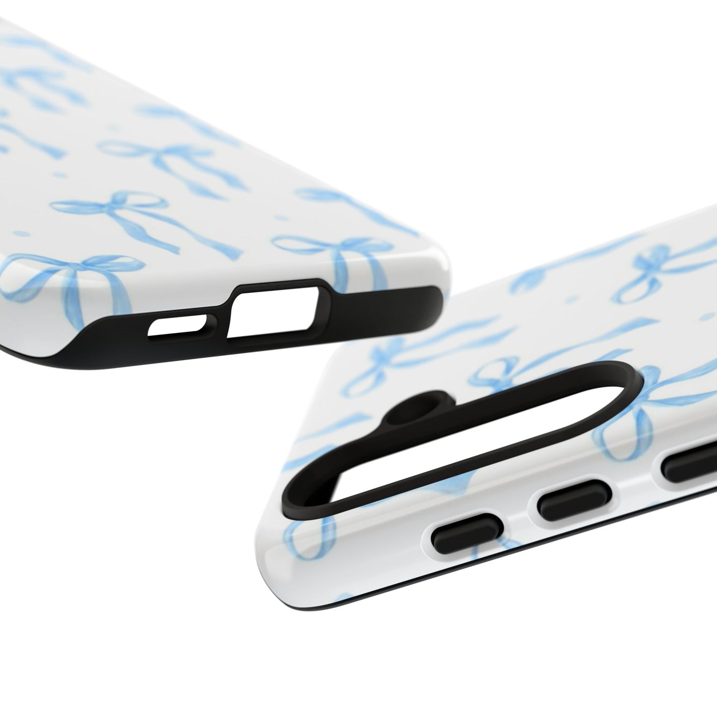 Blue Coquette Bow Phone Case