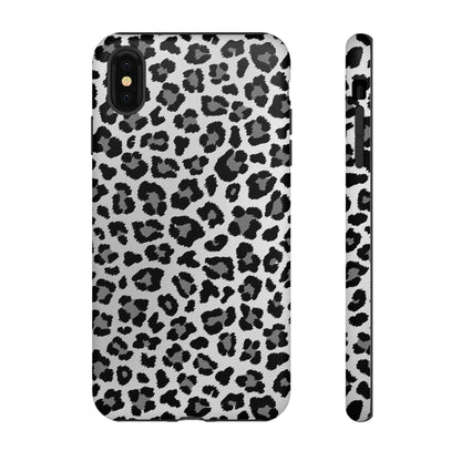 Black and Grey Cheetah Print Phone Case