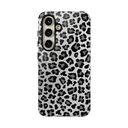 Black and Grey Cheetah Print Phone Case