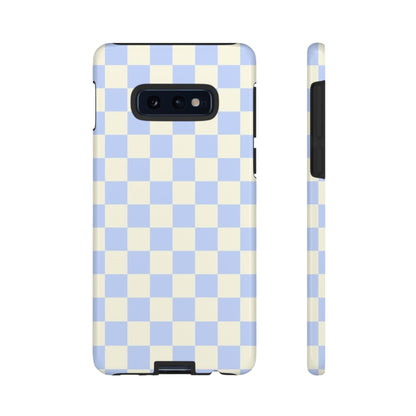 Blue Checkered Durable Tough Phone Case