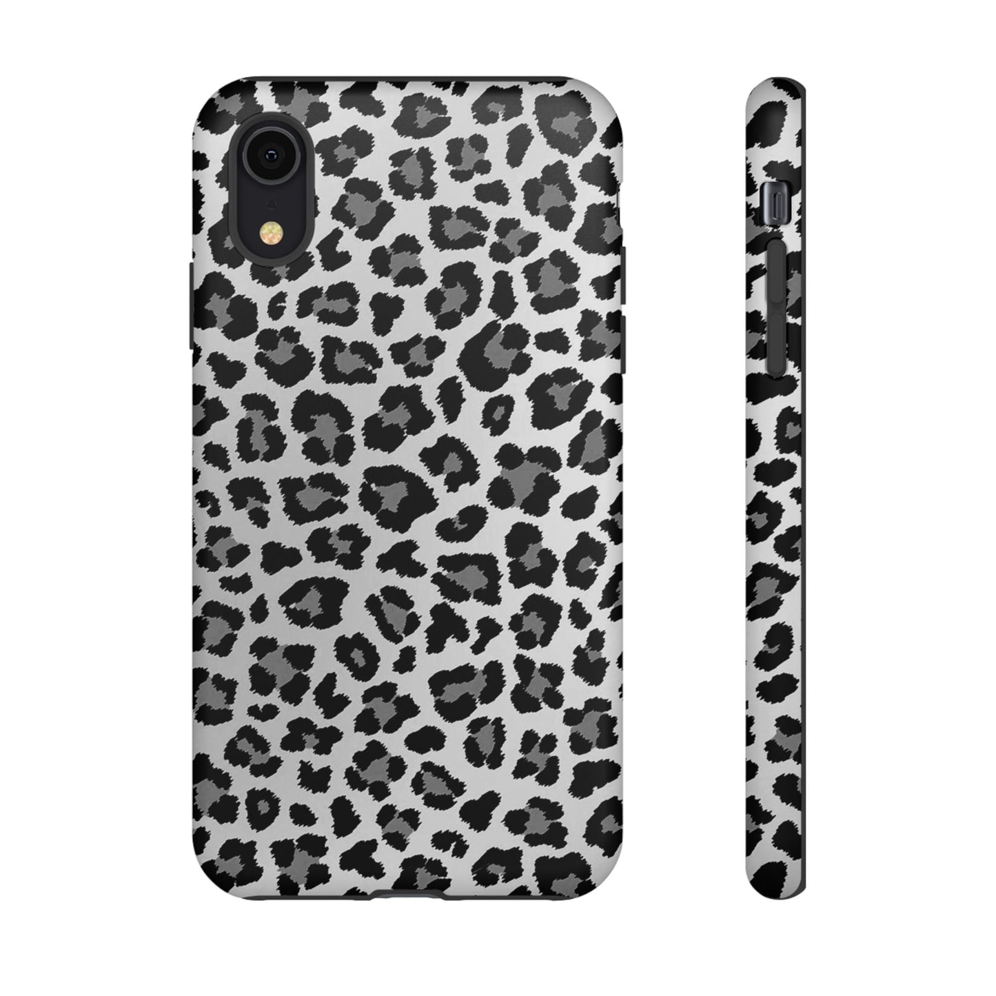 Black and Grey Cheetah Print Phone Case