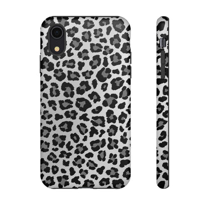 Black and Grey Cheetah Print Phone Case