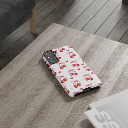 Cherry Coquette Cute Durable Tough Phone Case