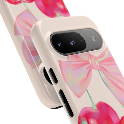 Cherry Bow Pink Phone Case