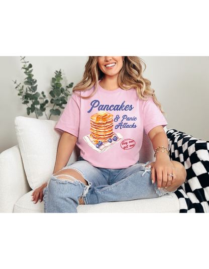 Pancake & Panic Attacks Distress Shirt