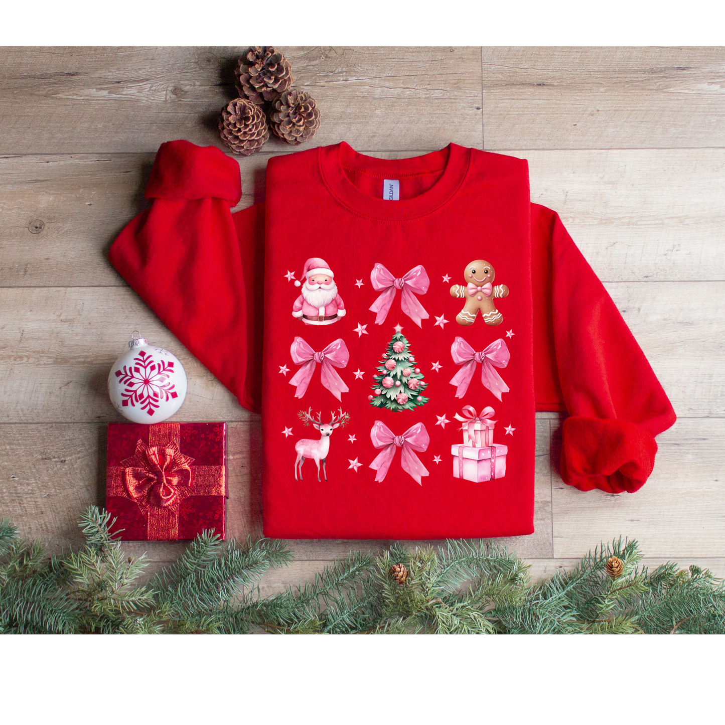 Christmas Coquette Gingerbread Sweatshirt
