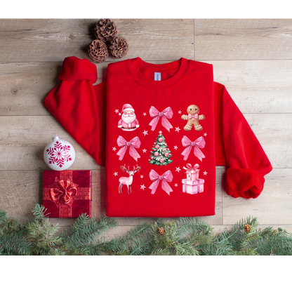 Christmas Coquette Gingerbread Sweatshirt