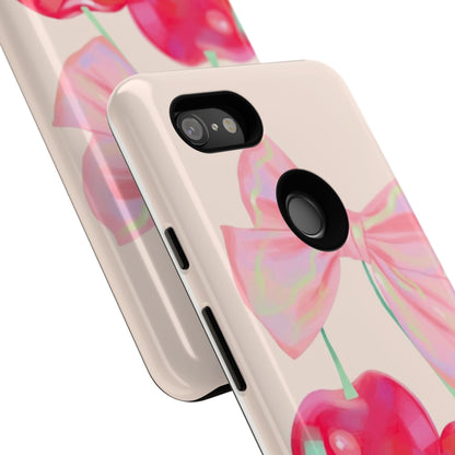 Cherry Bow Pink Phone Case