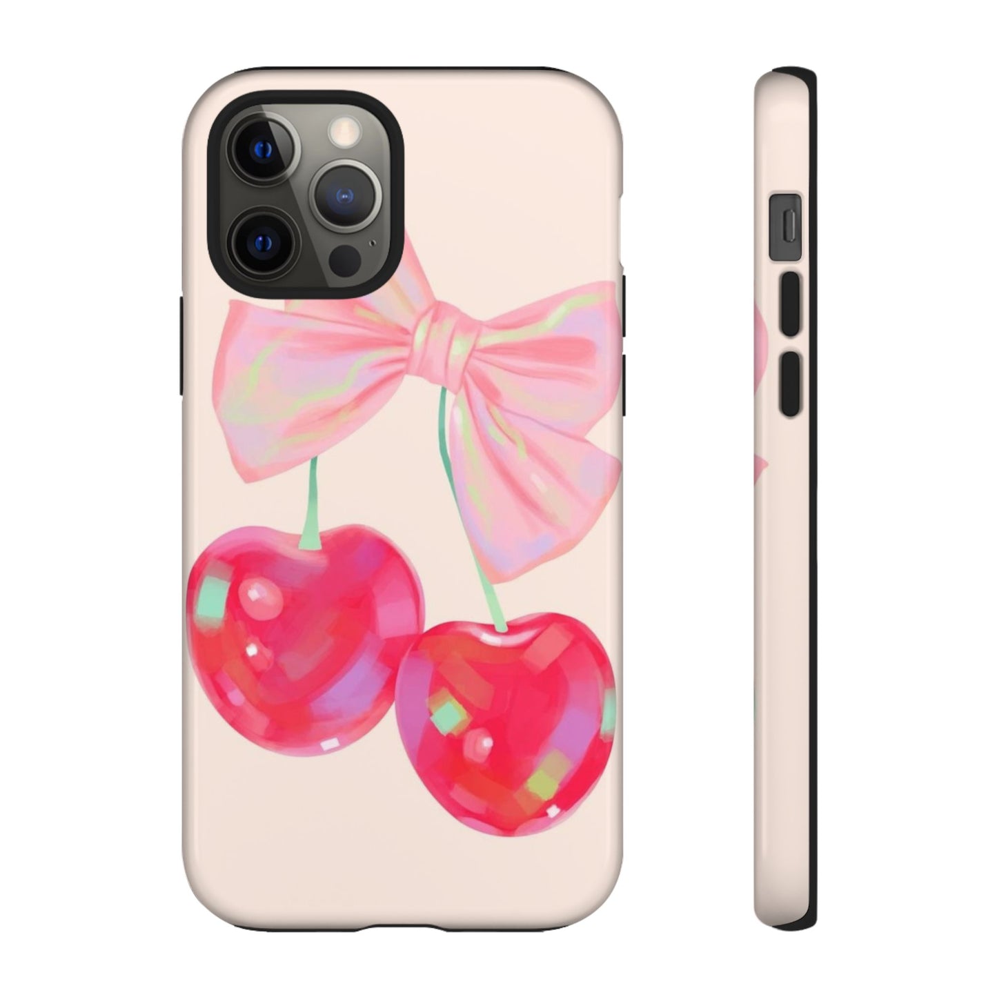 Cherry Bow Pink Phone Case