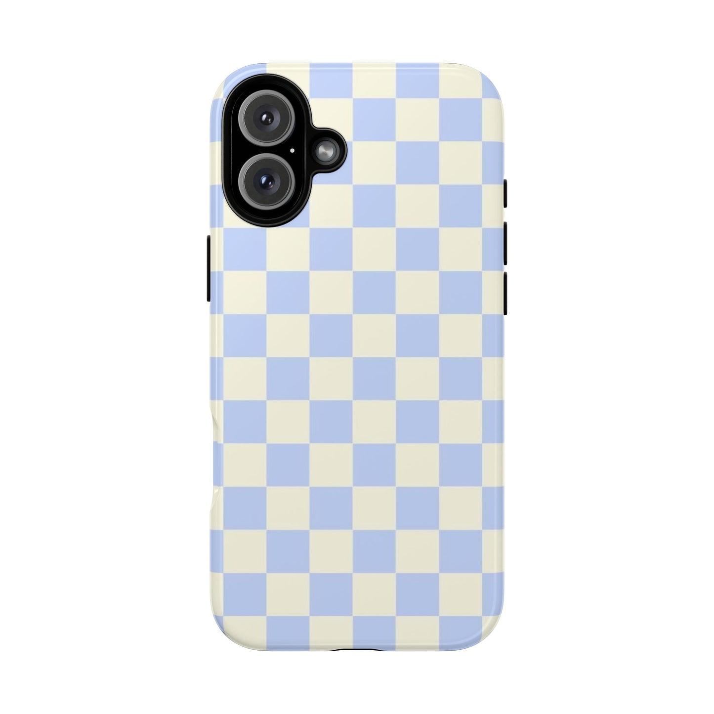 Blue Checkered Durable Tough Phone Case