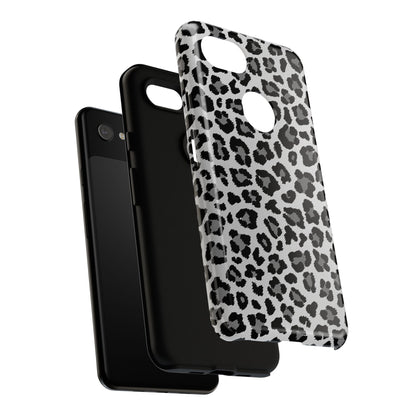 Black and Grey Cheetah Print Phone Case