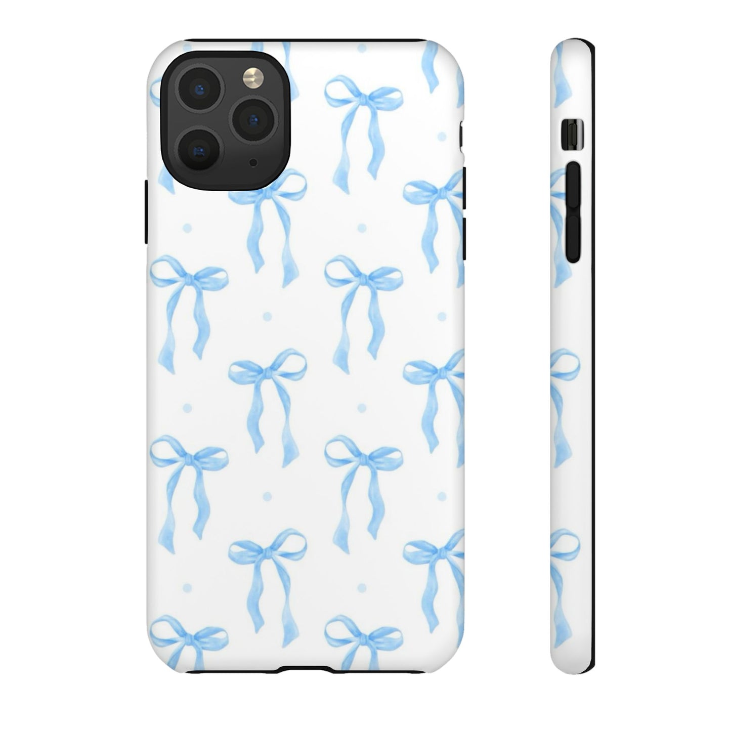 Blue Coquette Bow Phone Case