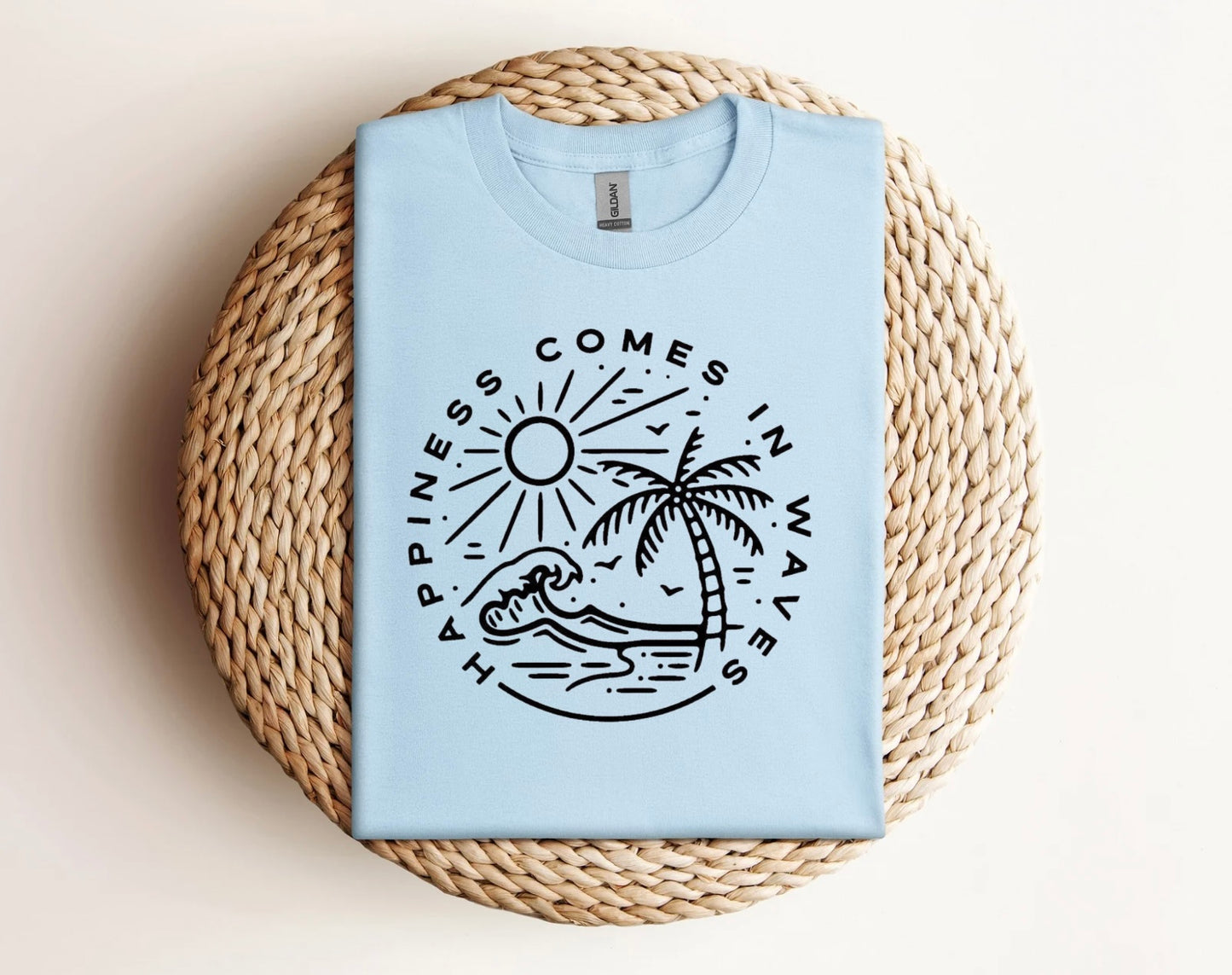 Happiness comes in waves shirt
