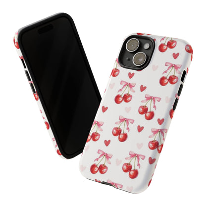 Cherry Coquette Cute Durable Tough Phone Case