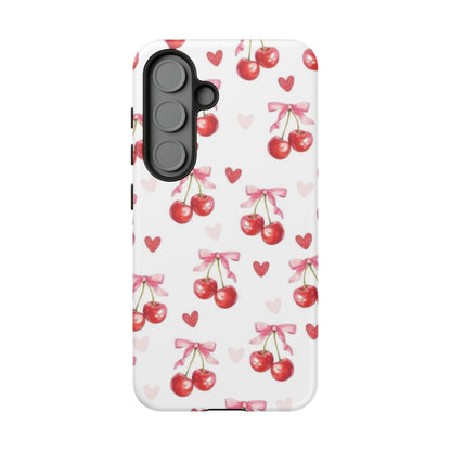 Cherry Coquette Cute Durable Tough Phone Case