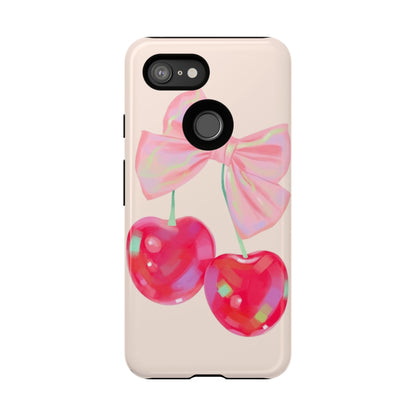 Cherry Bow Pink Phone Case