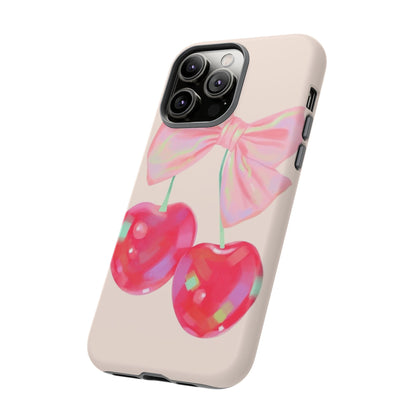 Cherry Bow Pink Phone Case