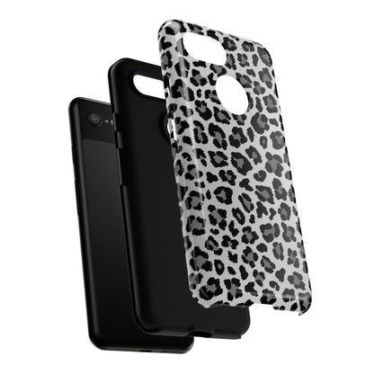 Black and Grey Cheetah Print Phone Case