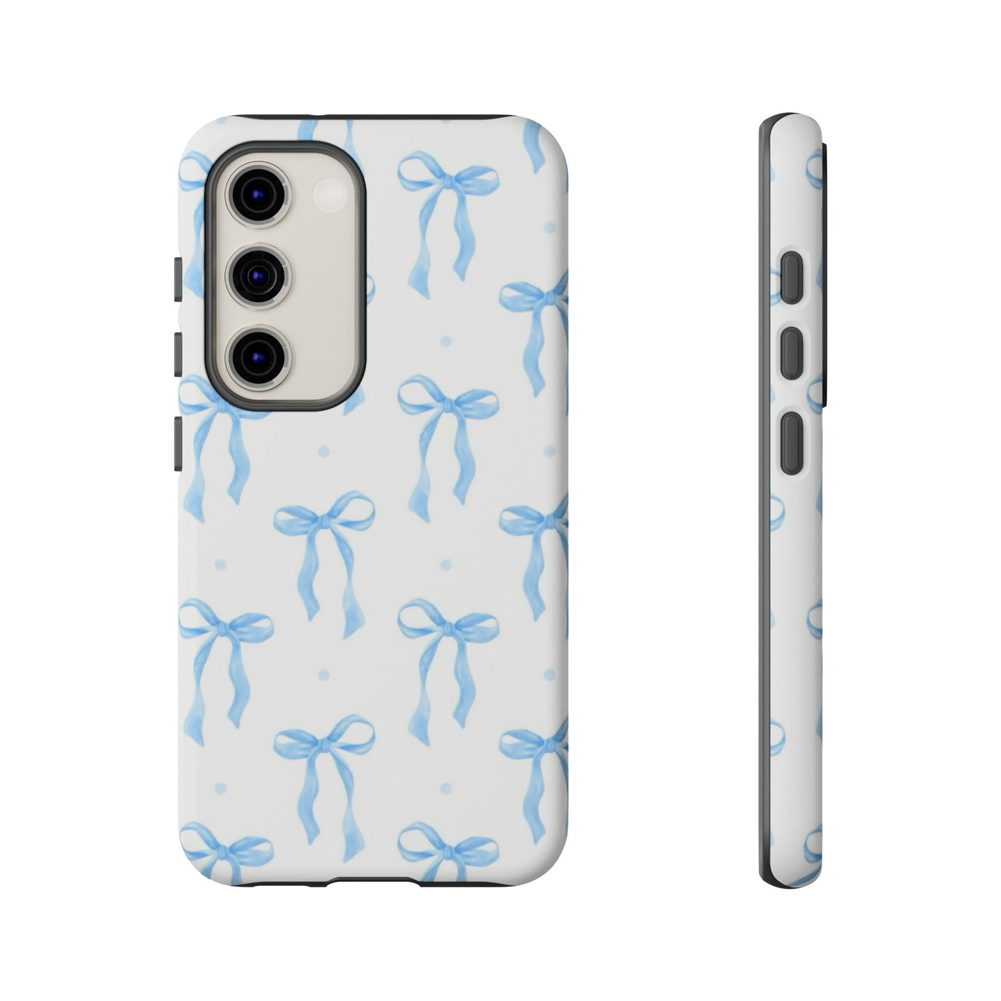 Blue Coquette Bow Phone Case