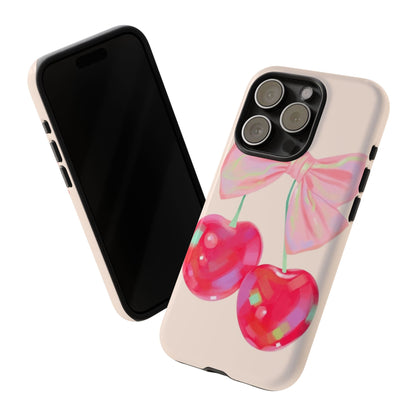 Cherry Bow Pink Phone Case