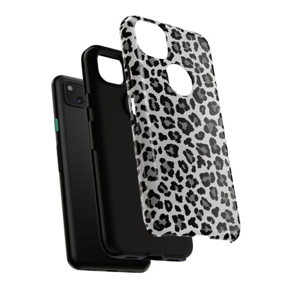 Black and Grey Cheetah Print Phone Case