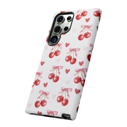 Cherry Coquette Cute Durable Tough Phone Case