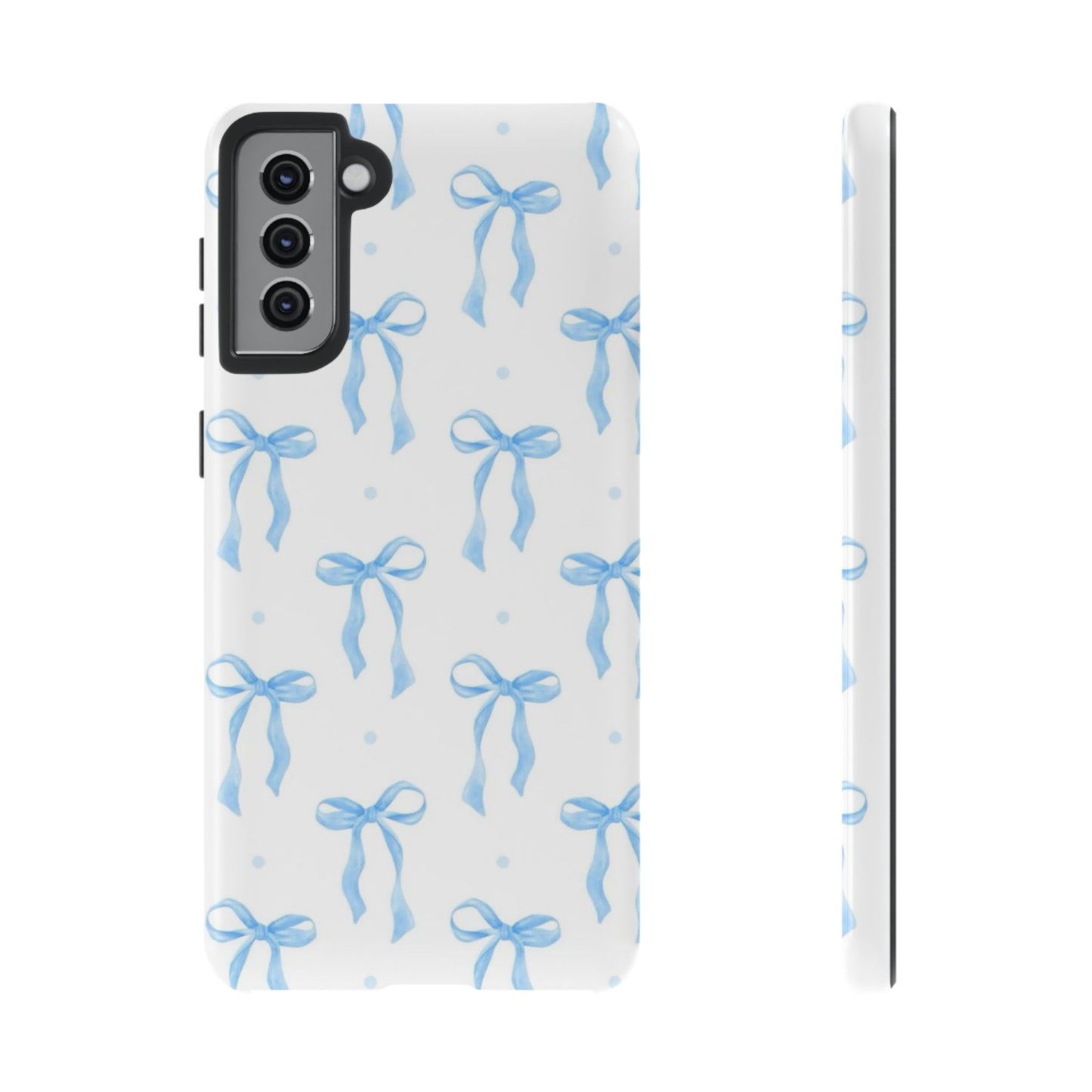 Blue Coquette Bow Phone Case