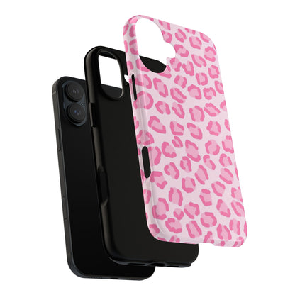 Pink Cheetah Print Phone Case for iPhone and Samsung