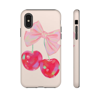 Cherry Bow Pink Phone Case