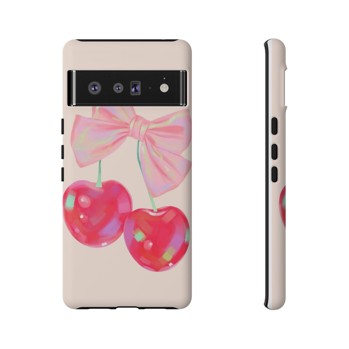 Cherry Bow Pink Phone Case