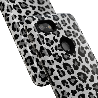 Black and Grey Cheetah Print Phone Case
