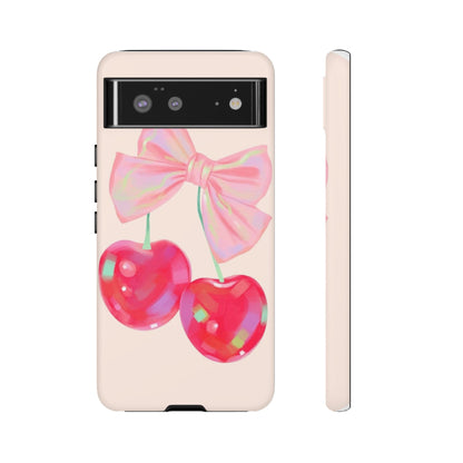 Cherry Bow Pink Phone Case