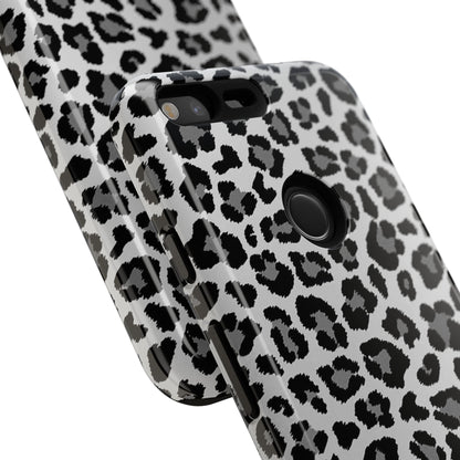 Black and Grey Cheetah Print Phone Case