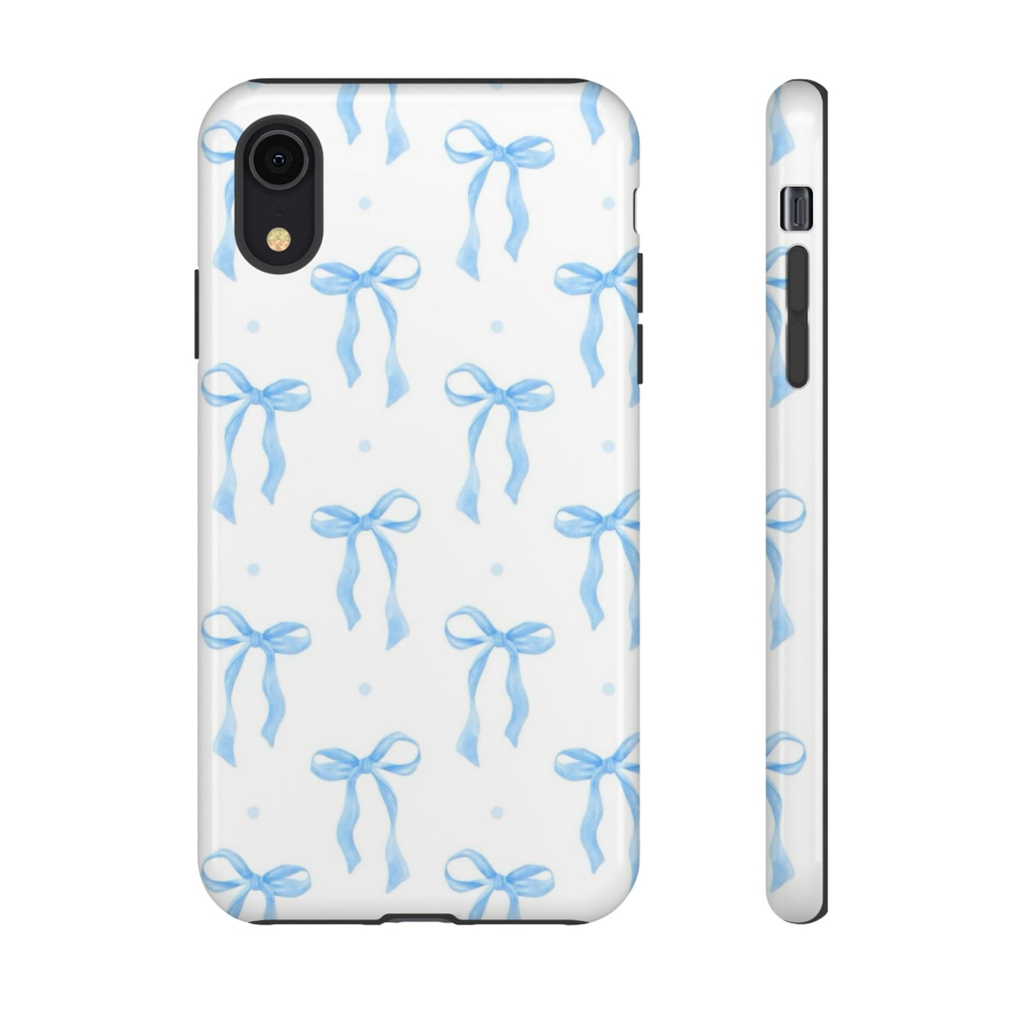 Blue Coquette Bow Phone Case