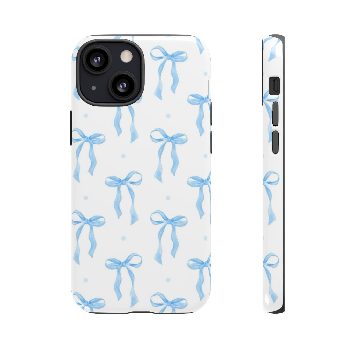 Blue Coquette Bow Phone Case